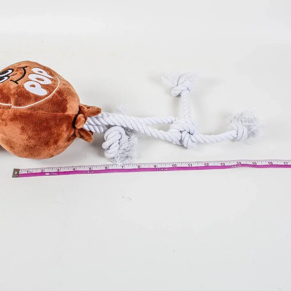 NWT Tootsie Pop Plush & Rope Dog Toy